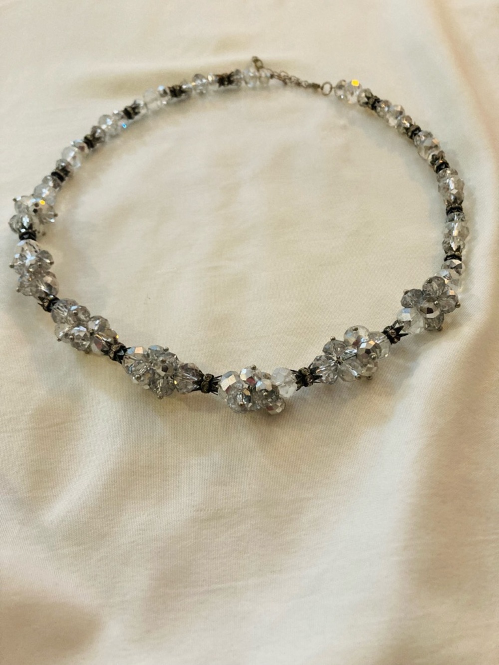 Vintage crystal bead necklace 
🌸